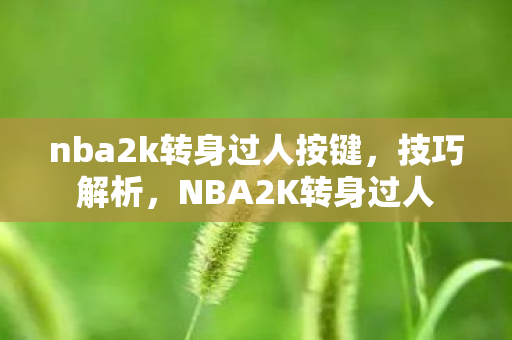 nba2k转身过人按键，技巧解析，NBA2K转身过人
