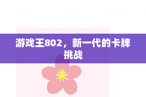 游戏王802,新一代的卡牌挑战 游戏王802,新一代的卡牌挑战