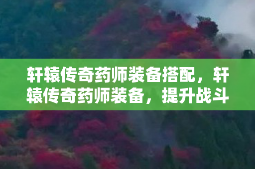 轩辕传奇药师装备搭配，轩辕传奇药师装备，提升战斗力的关键