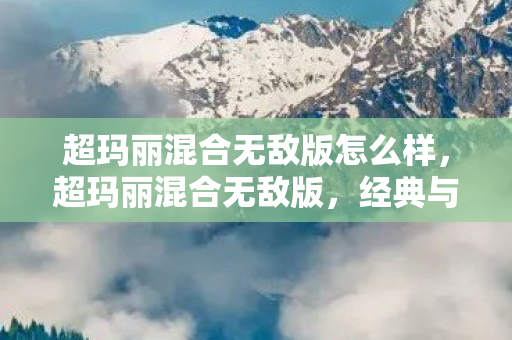 超玛丽混合无敌版怎么样，超玛丽混合无敌版，经典与创新的完美融合