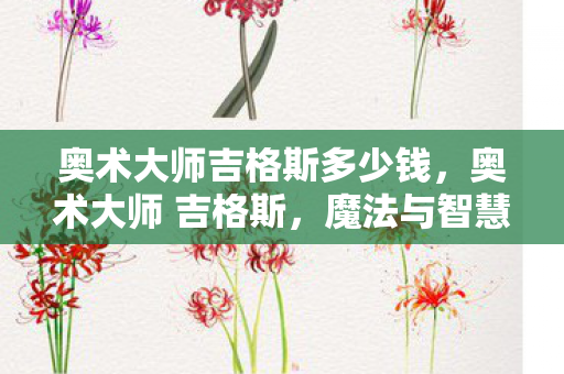 奥术大师吉格斯多少钱，奥术大师 吉格斯，魔法与智慧的交响曲