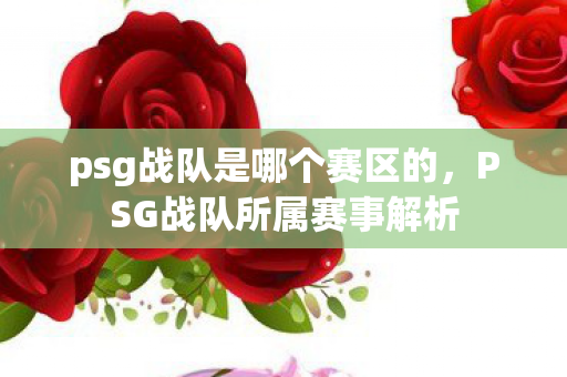 psg战队是哪个赛区的，PSG战队所属赛事解析
