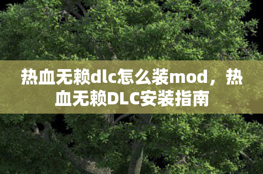 热血无赖dlc怎么装mod，热血无赖DLC安装指南
