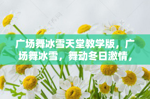 广场舞冰雪天堂教学版，广场舞冰雪，舞动冬日激情，点燃社区活力