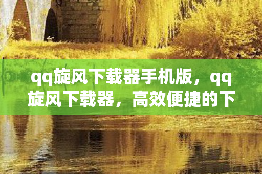qq旋风下载器手机版，qq旋风下载器，高效便捷的下载新选择
