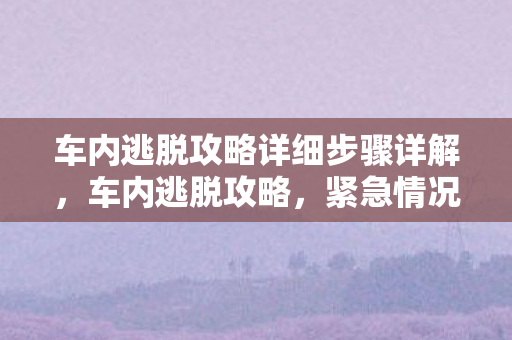 车内逃脱攻略详细步骤详解，车内逃脱攻略，紧急情况下的自救指南