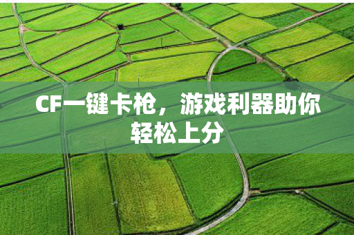 CF一键卡枪，游戏利器助你轻松上分