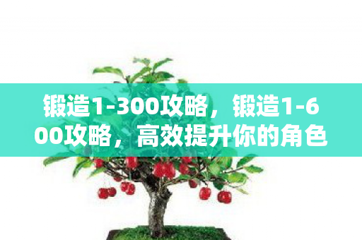 锻造1-300攻略，锻造1-600攻略，高效提升你的角色实力