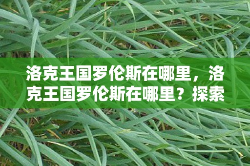 洛克王国罗伦斯在哪里，洛克王国罗伦斯在哪里？探索游戏世界的神秘角落