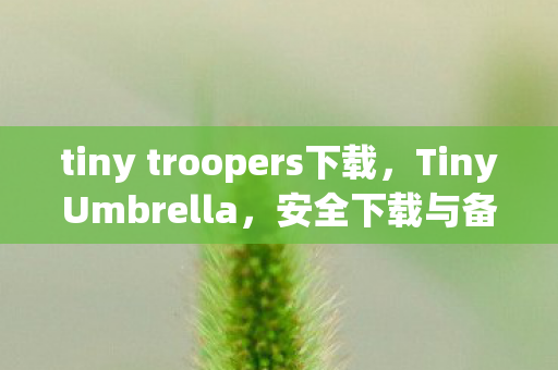 tiny troopers下载，TinyUmbrella，安全下载与备份工具