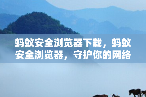 蚂蚁安全浏览器下载，蚂蚁安全浏览器，守护你的网络安全