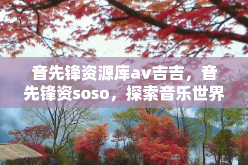 音先锋资源库av吉吉，音先锋资soso，探索音乐世界的无限可能