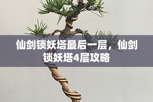 仙剑锁妖塔最后一层，仙剑锁妖塔4层攻略