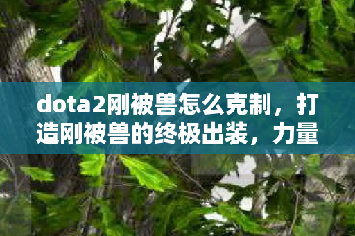 dota2刚被兽怎么克制，打造刚被兽的终极出装，力量与生存的完美结合