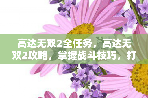 高达无双2全任务，高达无双2攻略，掌握战斗技巧，打造无敌军团