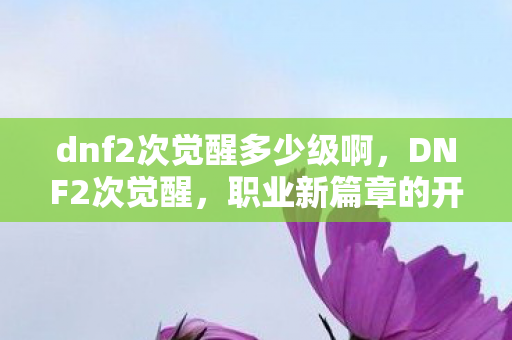 dnf2次觉醒多少级啊，DNF2次觉醒，职业新篇章的开启与影响
