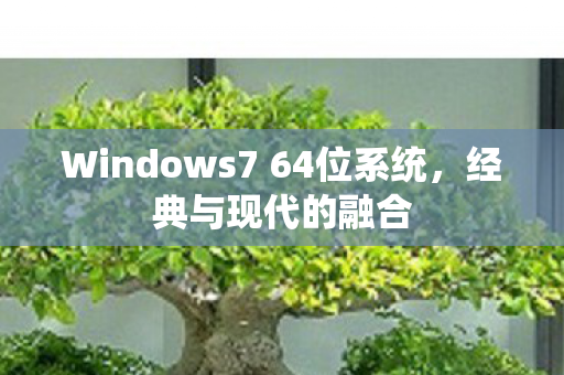 Windows7 64位系统，经典与现代的融合