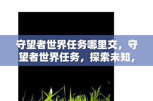 守望者世界任务哪里交，守望者世界任务，探索未知，守护正义