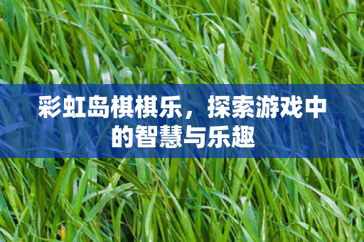 彩虹岛棋棋乐，探索游戏中的智慧与乐趣