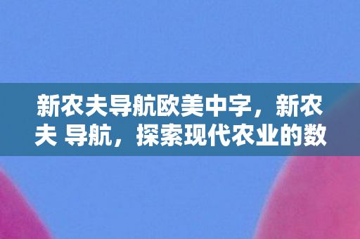 新农夫导航欧美中字，新农夫 导航，探索现代农业的数字化转型之路