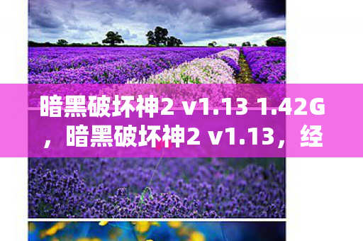 暗黑破坏神2 v1.13 1.42G，暗黑破坏神2 v1.13，经典重燃，情怀与创新的完美融合