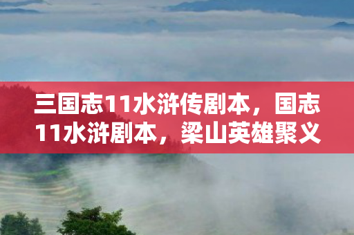 三国志11水浒传剧本，国志11水浒剧本，梁山英雄聚义，共赴江湖豪情
