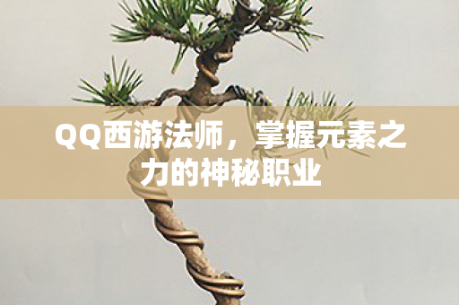 QQ西游法师，掌握元素之力的神秘职业