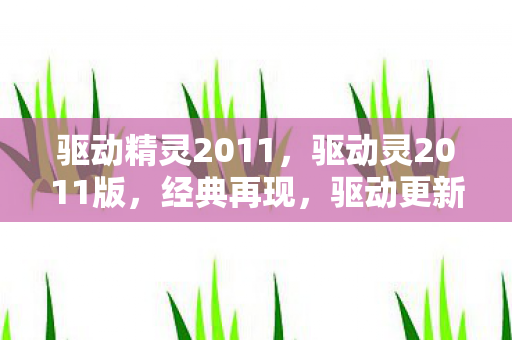 驱动精灵2011，驱动灵2011版，经典再现，驱动更新新选择