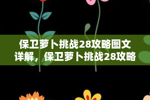 保卫萝卜挑战28攻略图文详解，保卫萝卜挑战28攻略，策略与技巧全解析