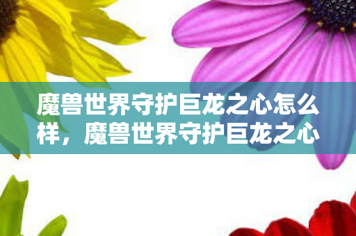 魔兽世界守护巨龙之心怎么样，魔兽世界守护巨龙之心，探索游戏背后的深层意义