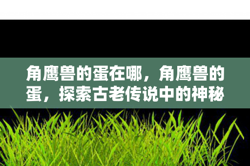 角鹰兽的蛋在哪,角鹰兽的蛋,探索古老传说中的神秘宝藏 角鹰兽的蛋在哪,角鹰兽的蛋,探索古老传说中的神秘宝藏