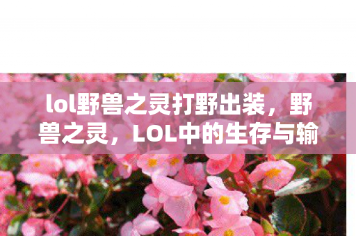 lol野兽之灵打野出装，野兽之灵，LOL中的生存与输出之道