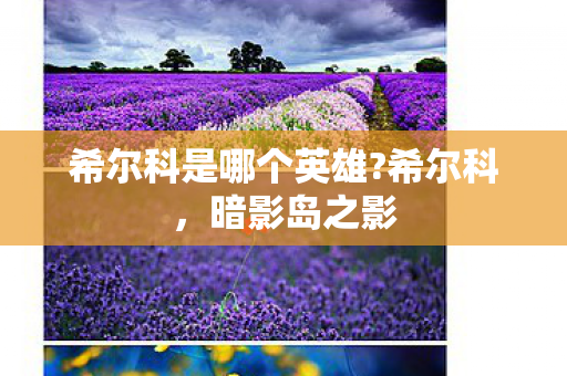 希尔科是哪个英雄?希尔科,暗影岛之影 希尔科是哪个英雄?希尔科,暗影岛之影