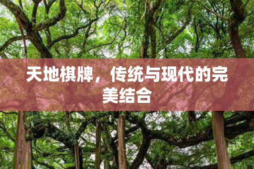 天地棋牌，传统与现代的完美结合