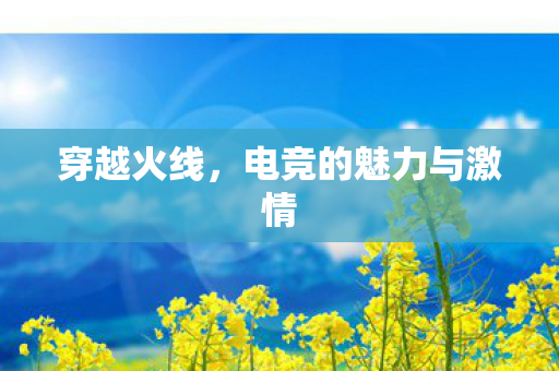 穿越火线，电竞的魅力与激情