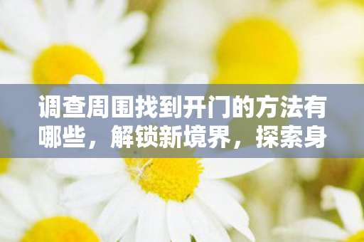 调查周围找到开门的方法有哪些，解锁新境界，探索身边的开门艺术