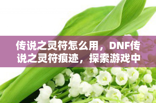 传说之灵符怎么用，DNF传说之灵符痕迹，探索游戏中的神秘符文