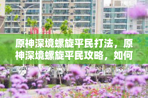 原神深境螺旋平民打法，原神深境螺旋平民攻略，如何在资源有限的情况下挑战成功