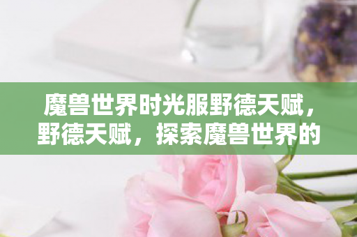 魔兽世界时光服野德天赋，野德天赋，探索魔兽世界的自然之力