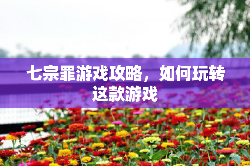 七宗罪游戏攻略，如何玩转这款游戏