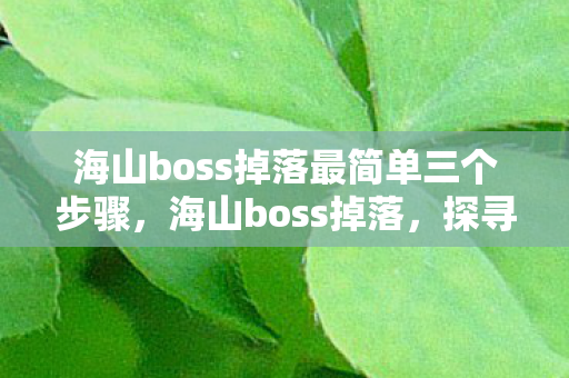 海山boss掉落最简单三个步骤，海山boss掉落，探寻珍稀装备与材料的神秘来源