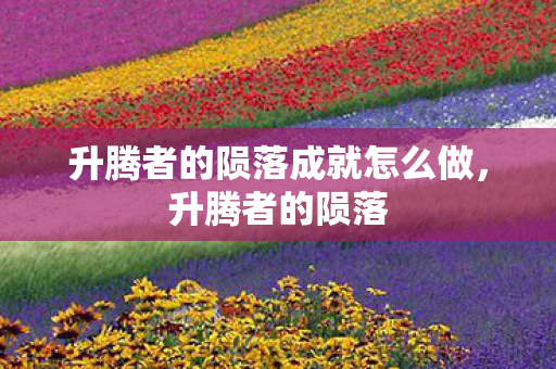 升腾者的陨落成就怎么做，升腾者的陨落