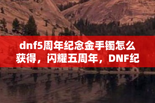 dnf5周年纪念金手镯怎么获得，闪耀五周年，DNF纪念金手镯的传奇故事