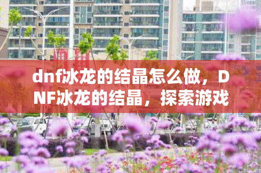 dnf冰龙的结晶怎么做，DNF冰龙的结晶，探索游戏中的珍贵宝藏