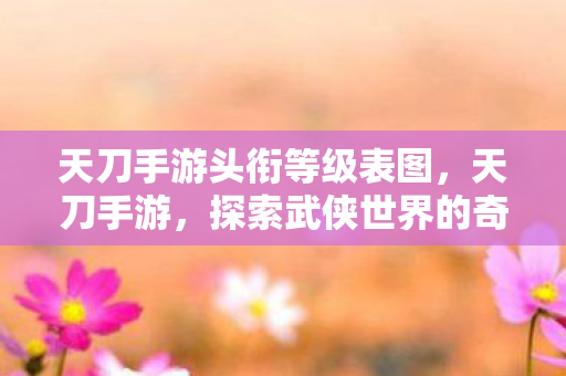 天刀手游头衔等级表图，天刀手游，探索武侠世界的奇妙之旅