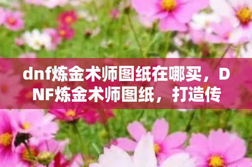 dnf炼金术师图纸在哪买，DNF炼金术师图纸，打造传奇装备的秘密配方