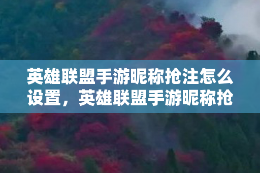 英雄联盟手游昵称抢注怎么设置,英雄联盟手游昵称抢注,一场创意与速度的较量 英雄联盟手游昵称抢注怎么设置,英雄联盟手游昵称抢注,一场创意与速度的较量