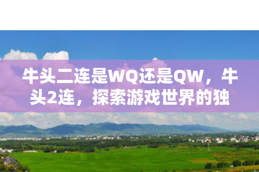 牛头二连是WQ还是QW，牛头2连，探索游戏世界的独特魅力与无限可能