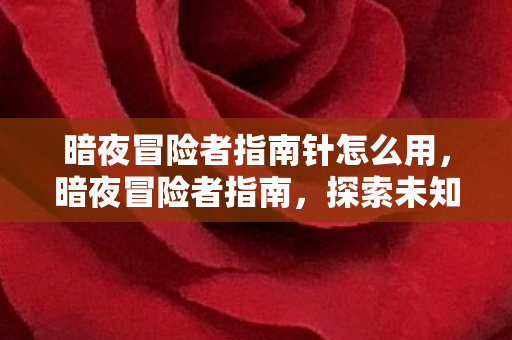 暗夜冒险者指南针怎么用，暗夜冒险者指南，探索未知世界的勇气与智慧