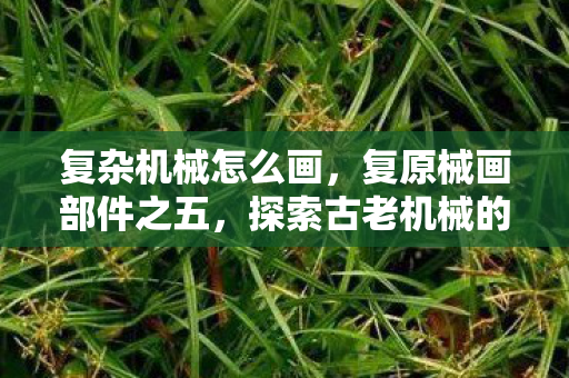 复杂机械怎么画，复原械画部件之五，探索古老机械的艺术与科学